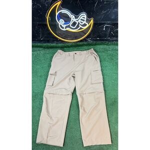 Gash Hao Convertible Pants Men 36x30 Tan Khaki Cargo Zip Off Hike Hybrid Outdoor